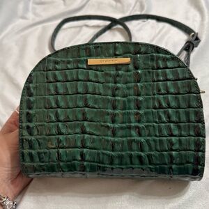 Brahmin Green Crossbody and Wallet Set
